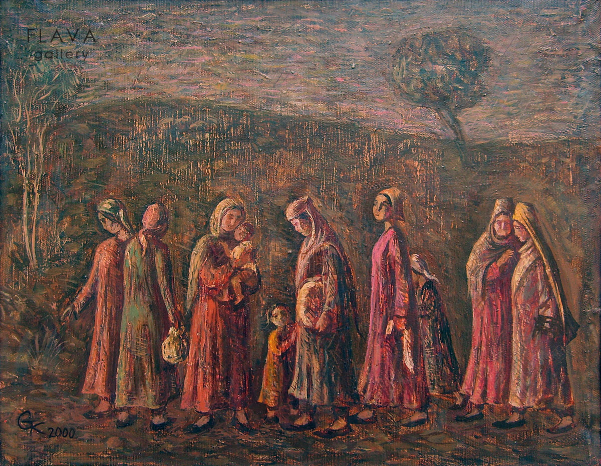 On the way to a village